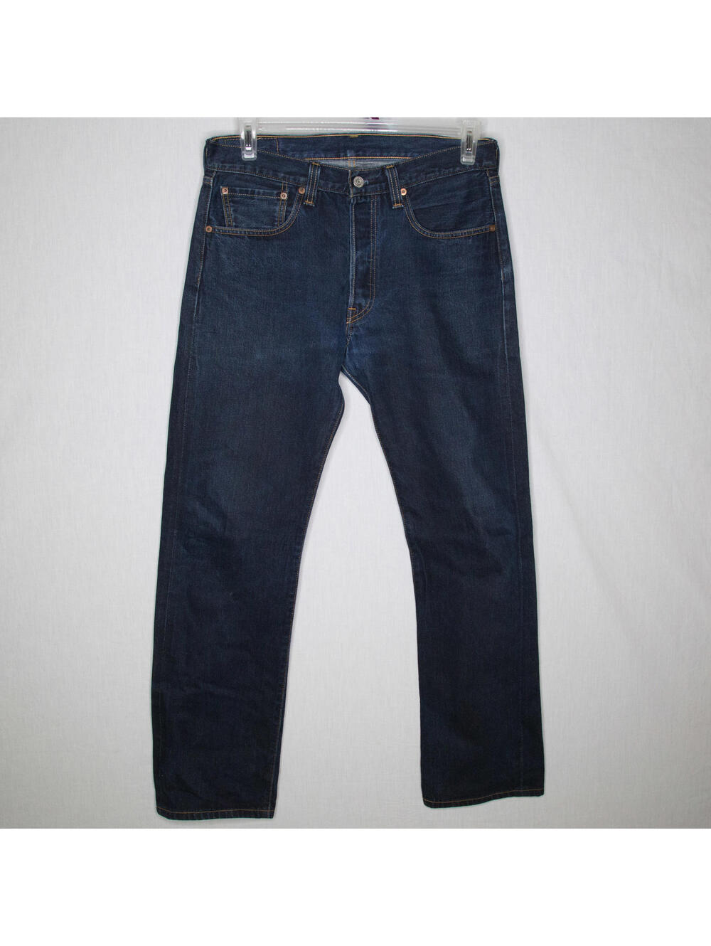 Men’s Levi's For J Crew 501 Dark Blue Denim Selvedge Jeans Sz 32 x 32
